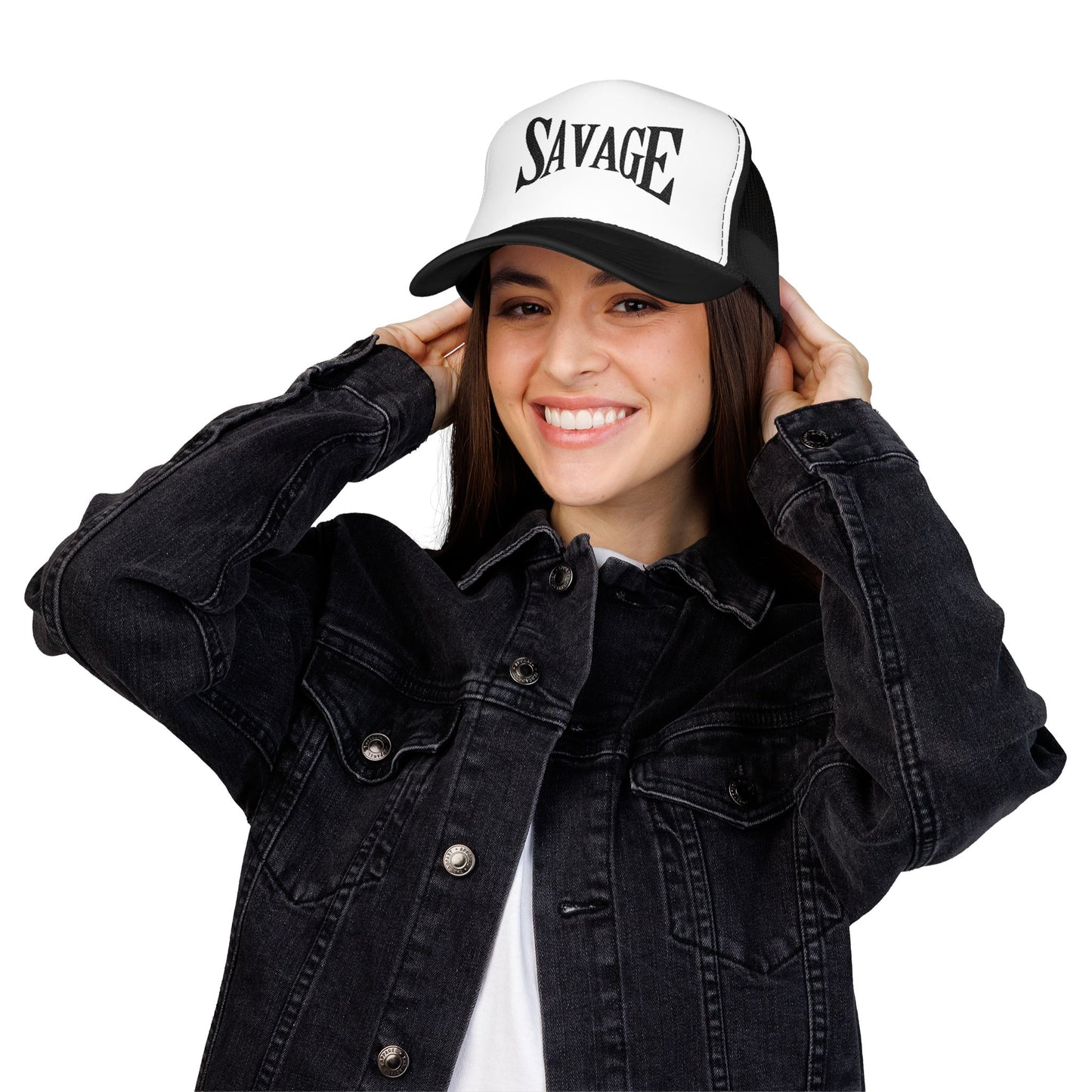 SAVAGE embroidered Foam Trucker Hat – Bold Style, Classic Edge