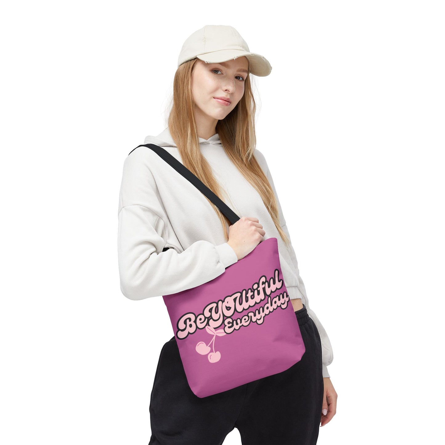 Chic Cherry Tote Bag - BeYOUtiful Everyday-Inside & Out