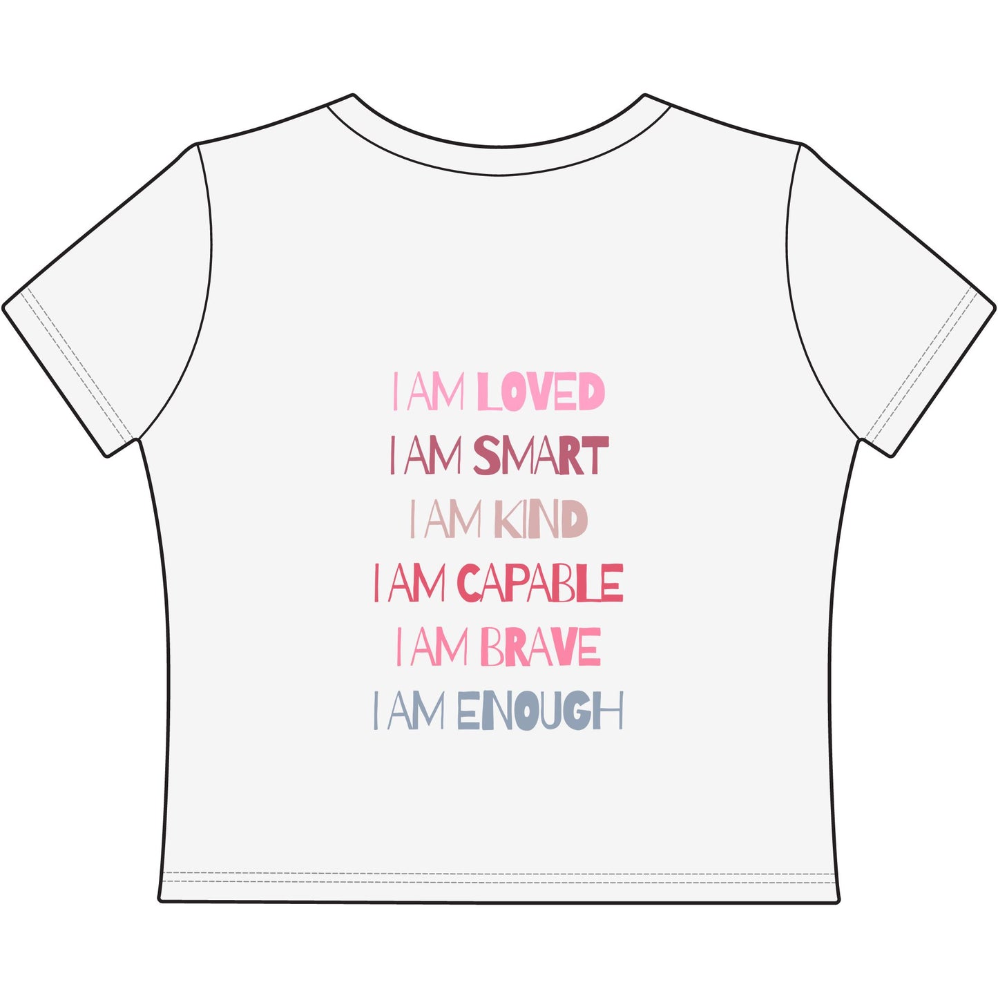 Happy Good Day-Women's Baby Tee