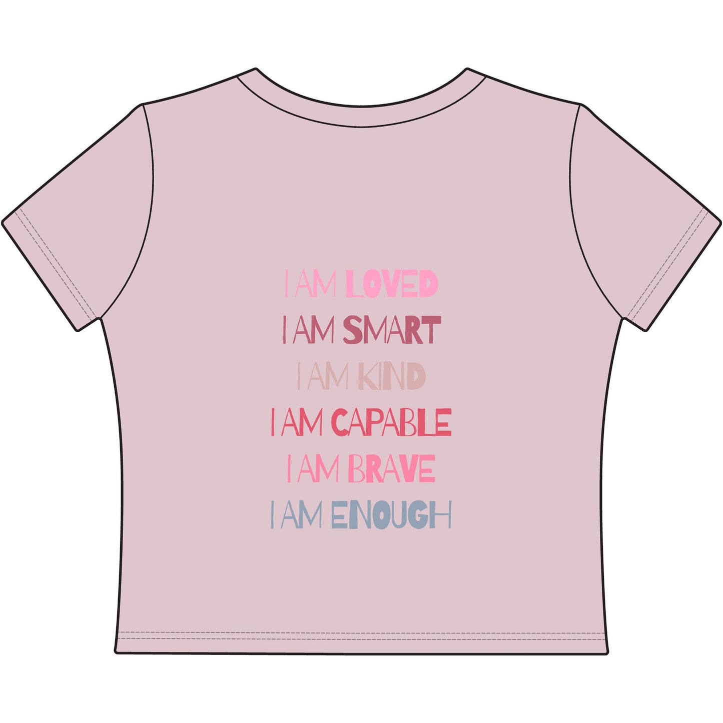 Happy Good Day-Women's Baby Tee