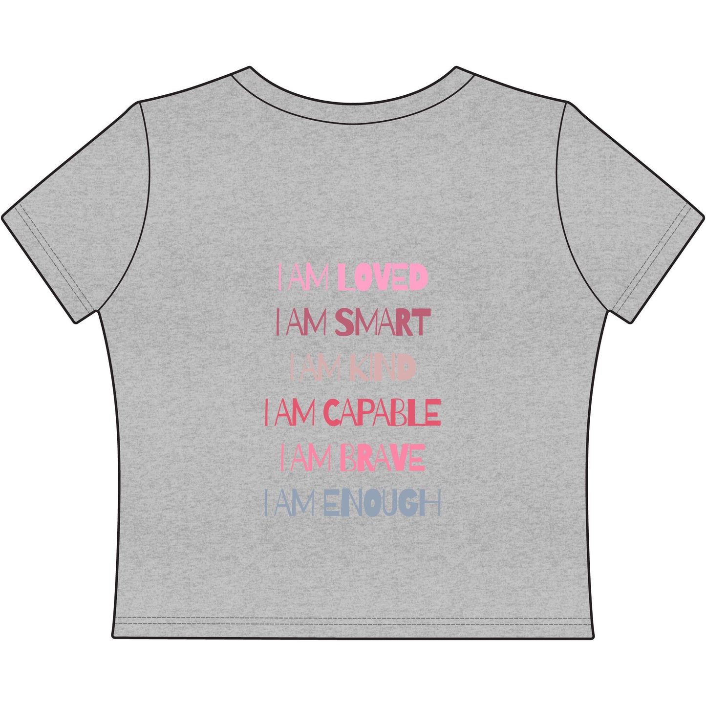 Happy Good Day-Women's Baby Tee